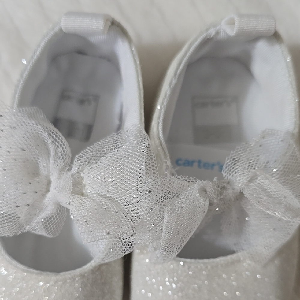 White Infant Socks with Pink Accents - Picture 5 of 6
